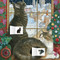Ivory Cats Christmas Window advent calendar (with stickers) by Flame Tree Studio, 9781783615698