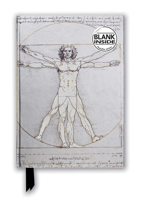 Leonardo da Vinci: Vitruvian Man (Foiled Blank Journal) by Flame Tree Studio, 9781787558618