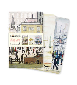 L.S. Lowry Set of 3 Mini Notebooks by Flame Tree Studio, 9781839642814