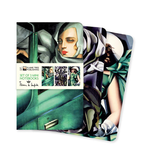 Tamara de Lempicka Set of 3 Mini Notebooks by Flame Tree Studio, 9781839642821