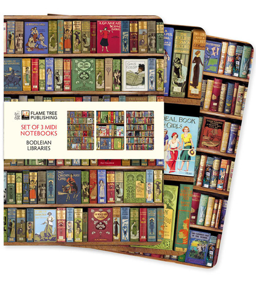 Bodleian Libraries Set of 3 Midi Notebooks by Flame Tree Studio, 9781839644726
