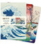 Japanese Woodblocks Set of 3 Midi Notebooks by Flame Tree Studio, 9781839644856