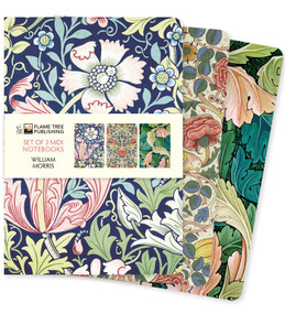 William Morris Set of 3 Midi Notebooks by Flame Tree Studio, 9781839644870