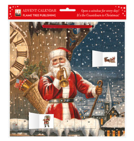 Snowy Santa Claus advent calendar (with stickers) by Flame Tree Studio, 9781847864451
