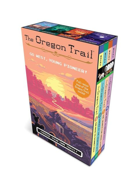 The Oregon Trail 4-Book Paperback Box Set Plus Poster Map by Jesse Wiley, 9781328585530
