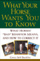 What Your Horse Wants You to Know (What Horses' ""Bad"" Behavior Means, and How to Correct It) by Gincy Self Bucklin, 9780764540851