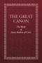 The Great Canon (The Work of St. Andrew of Crete) by Holy Trinity Monastery, 9780884654520