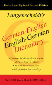 German-English Dictionary, Second Edition by Langenscheidt, 9781439141663