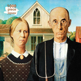 Adult Jigsaw Puzzle Grant Wood: American Gothic (1000-Piece Jigsaw Puzzles) by Flame Tree Studio, 9781786644916