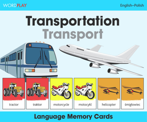 WordPlay Language Memory Cards-Transportation (English-Polish) by Milet Publishing, Milet Publishing, 9781840595567