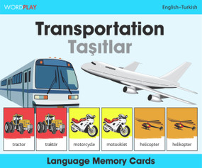 WordPlay Language Memory Cards-Transportation (English-Turkish) by Milet Publishing, Milet Publishing, 9781840595581