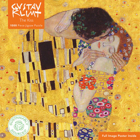 Adult Sustainable Jigsaw Puzzle Gustav Klimt: The Kiss (1000-pieces. Ethical, Sustainable, Earth-friendly) by Flame Tree Studio, 9781787550865