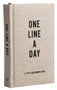 Canvas One Line a Day (A Five-Year Memory Book (Yearly Memory Journal and Diary, Natural Canvas Cover)) (Miniature Edition) by Chronicle Books, 9781452174792