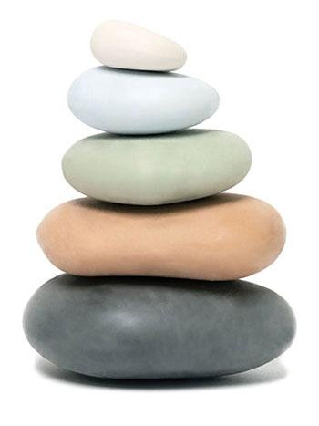 Stacking Stones (Eraser Set (Novelty Gift, Artist Gift, Writer Gift, Stocking Stuffer)) (Miniature Edition) by Chronicle Books, 9781452181233