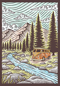 Great Outdoors Flexi Journal ((Blank Lined Notebook of Natural Landscapes, Illustrated Journal that Celebrates Nature)) by Travis Pietsch, 9781452181943