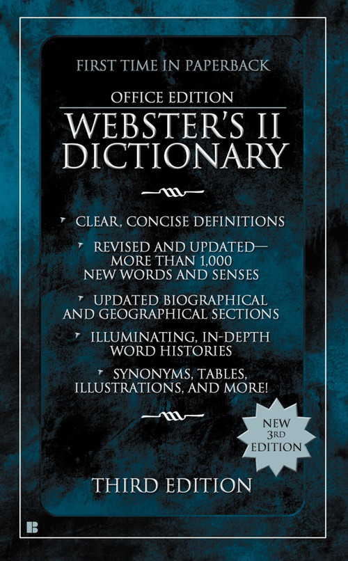 Webster's II Dictionary (Office Edition, Third Edition) by Houghton Mifflin Co., 9780425204085