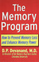 The Memory Program (How to Prevent Memory Loss and Enhance Memory Power) by D.P. Devanand, M.D., 9781630262167