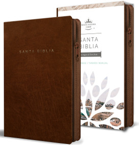 Biblia Reina Valera 1960 letra grande. Símil piel canela, cremallera, tamaño manual / Spanish Bible RVR 1960. Handy Size, Large Print, Leathersoft, B.. by Reina Valera Revisada 1960, 9781644732175