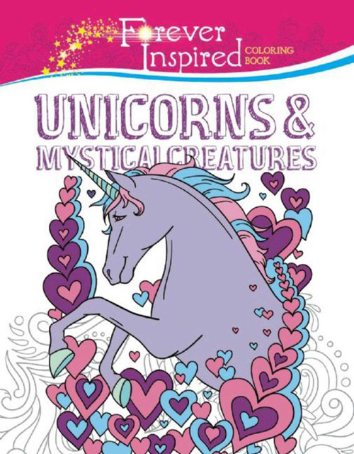 Forever Inspired Coloring Book: Unicorns and Mystical Creatures by Jessica Mazurkiewicz, 9781944686222