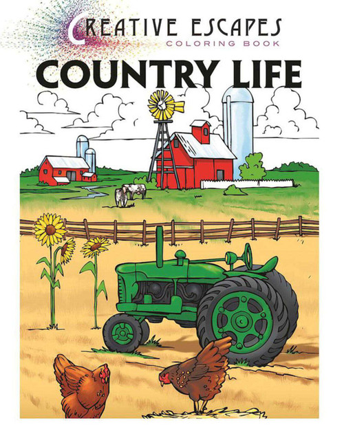 Creative Escapes Coloring Book: Country Life by Racehorse Publishing, 9781944686352