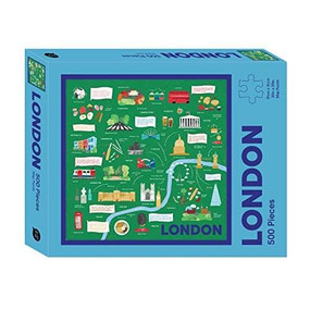 London Map (500-Piece Jigsaw Puzzle) by Hardie Grant Travel, 9781741177428
