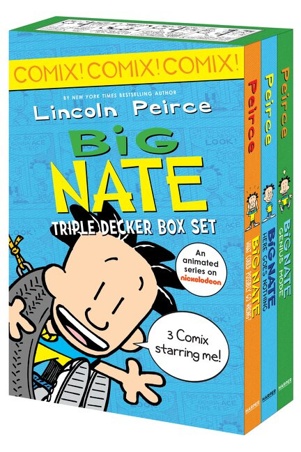 Big Nate: Triple Decker Box Set (Big Nate: What Could Possibly Go Wrong? and Big Nate: Here Goes Nothing, and Big Nate: Genius Mode) by Lincoln Peirce, 9780063114128