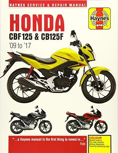 Honda CBF125 and CB125F ('09 to '17) by Editors of Haynes Manuals, 9781785213533