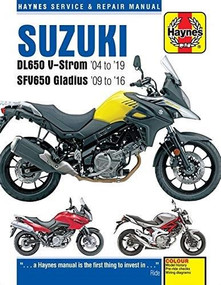 Suzuki DL650 V-Strom '04 to '19 and SFV650 Gladius '09 to '16 by Editors of Haynes Manuals, 9781785214363