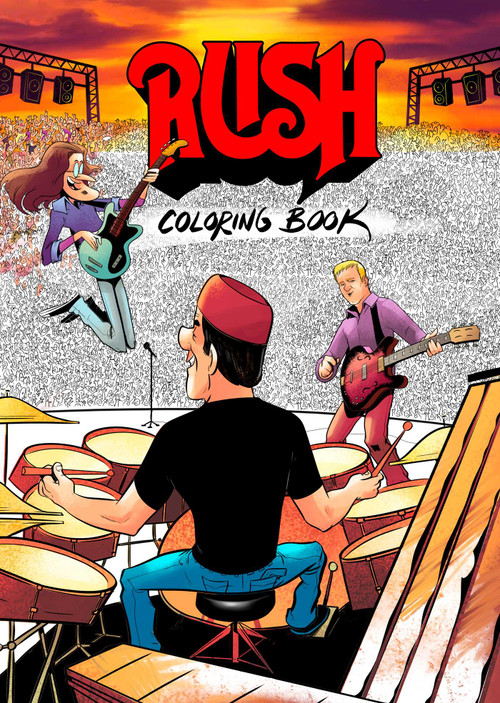 RUSH Coloring Book by David Calcano, 9781970047004