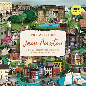 The World of Jane Austen 1000 Piece Puzzle (A Jigsaw Puzzle with 60 Characters and Great Houses to Find) by John Mullan, Barry Falls, 9781786279118