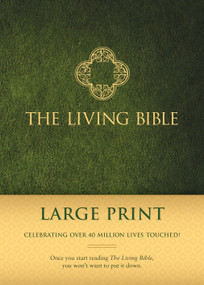 The Living Bible Large Print Edition (Hardcover, Green) by Tyndale, 9781414378572