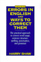Errors in English and Ways to Correct Them (Fourth Edition) by Harry Shaw, 9780064610445
