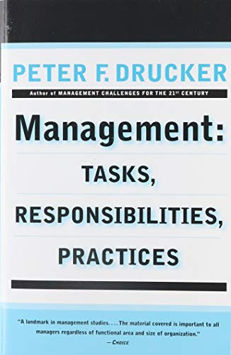 Management (Tasks, Responsibilities, Practices) by Peter F. Drucker, 9780887306150