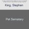 Pet Sematary (A Novel) by Stephen King, 9781982112288