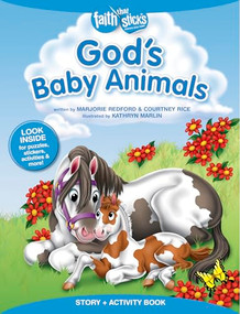 God's Baby Animals Story + Activity Book by Marjorie Redford, Courtney Rice, Kathryn Marlin, 9781496401304