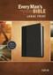 Every Man's Bible NIV, Large Print, TuTone (LeatherLike, Onyx/Black) by Stephen Arterburn, Dean Merrill, 9781496409133