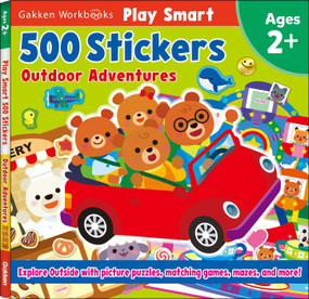 Play Smart 500 Stickers Outdoor Adventures by Gakken early childhood experts, 9784056211511