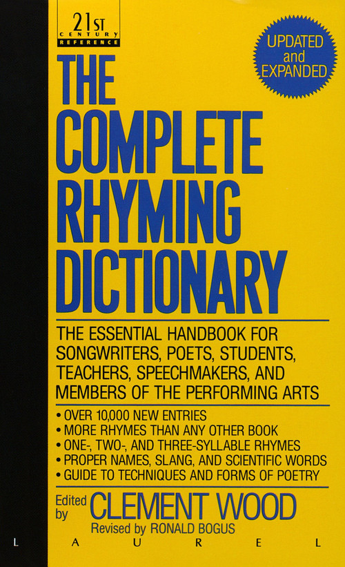 The Complete Rhyming Dictionary (Updated and Expanded) by Clement Wood, 9780440212058
