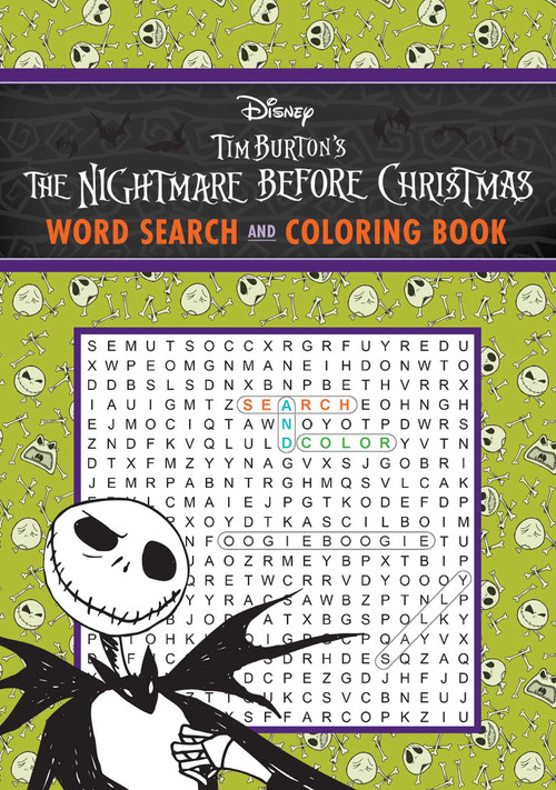 Disney Tim Burton's The Nightmare Before Christmas Word Search and Coloring Book by Editors of Thunder Bay Press, 9781645176046