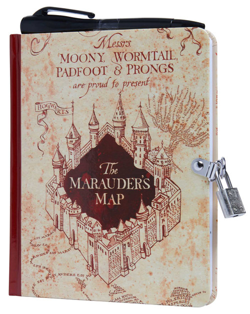 Harry Potter: Marauder's Map Invisible Ink Lock & Key Diary by Insight Editions, 9781647222833