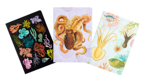 Art of Nature: Under the Sea Sewn Notebook Collection (Set of 3) ((Cute Stationery Gift, Gift for Girls, Notebooks)) by Insights, 9781647223847