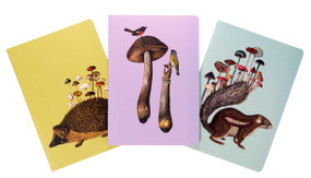 Art of Nature: Fungi Sewn Notebook Collection (Set of 3) ((Gifts for Mushroom Enthusiasts and Nature Lovers, Nature Journal, Journals for Hikers)) by Insights, 9781647224059