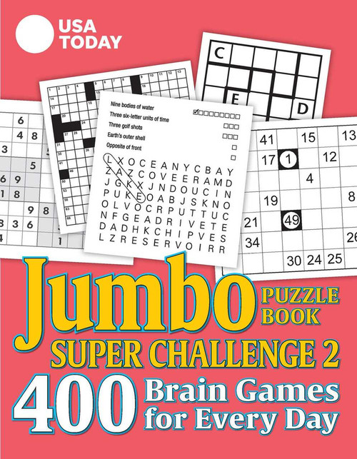 USA TODAY Jumbo Puzzle Book Super Challenge 2 (400 Brain Games for Every Day) by USA TODAY, 9781524860370