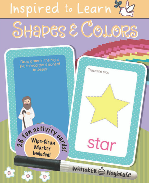 Shapes & Colors (Wipe-Clean Flash Card Set) by Whitaker Playhouse, 9781641236416