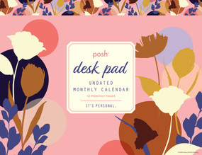 Posh: Desk Pad Undated Monthly Calendar by Andrews McMeel Publishing, 9781524854799