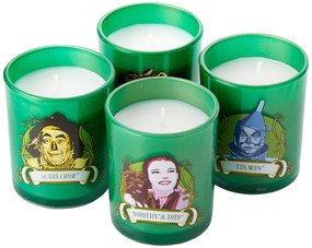 WIZARD OF OZ GLASS VOTIVE CANDLE SET by INSIGHT EDITIONS,, 9781682985243