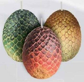 Game of Thrones: Sculpted Dragon Egg Candles (Set of 3) by Insight Editions, 9781682983218