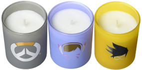 OVERWATCH: GLASS VOTIVE CANDLE SET by INSIGHT EDITIONS,, 9781682984017