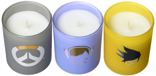 OVERWATCH: GLASS VOTIVE CANDLE SET by INSIGHT EDITIONS,, 9781682984017