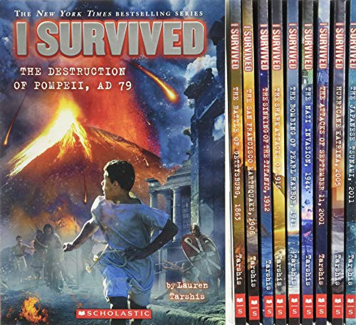 I Survived: Ten Thrilling Books (Boxed Set) by Lauren Tarshis, Scholastic, 9781338565850